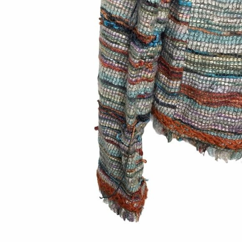 Tory Burch Abageil Yarn Knit Textured Tweed Jacket Size 4 - Picture 11 of 14